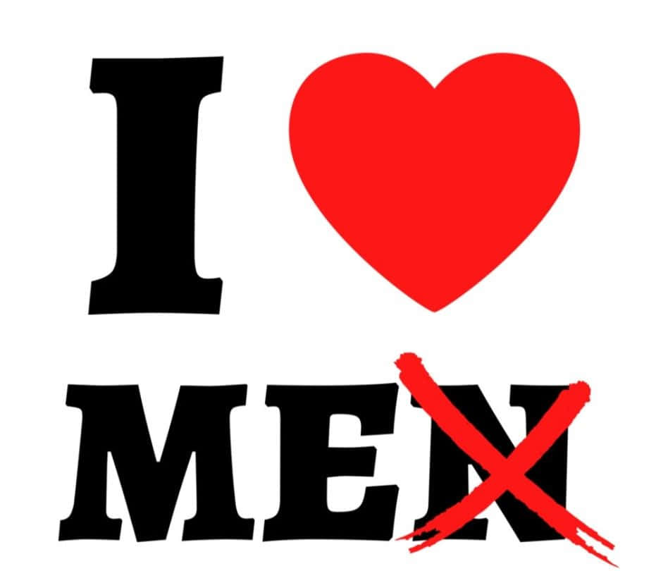 I Love Me, black text, red scribble, SD Desktop Wallpaper