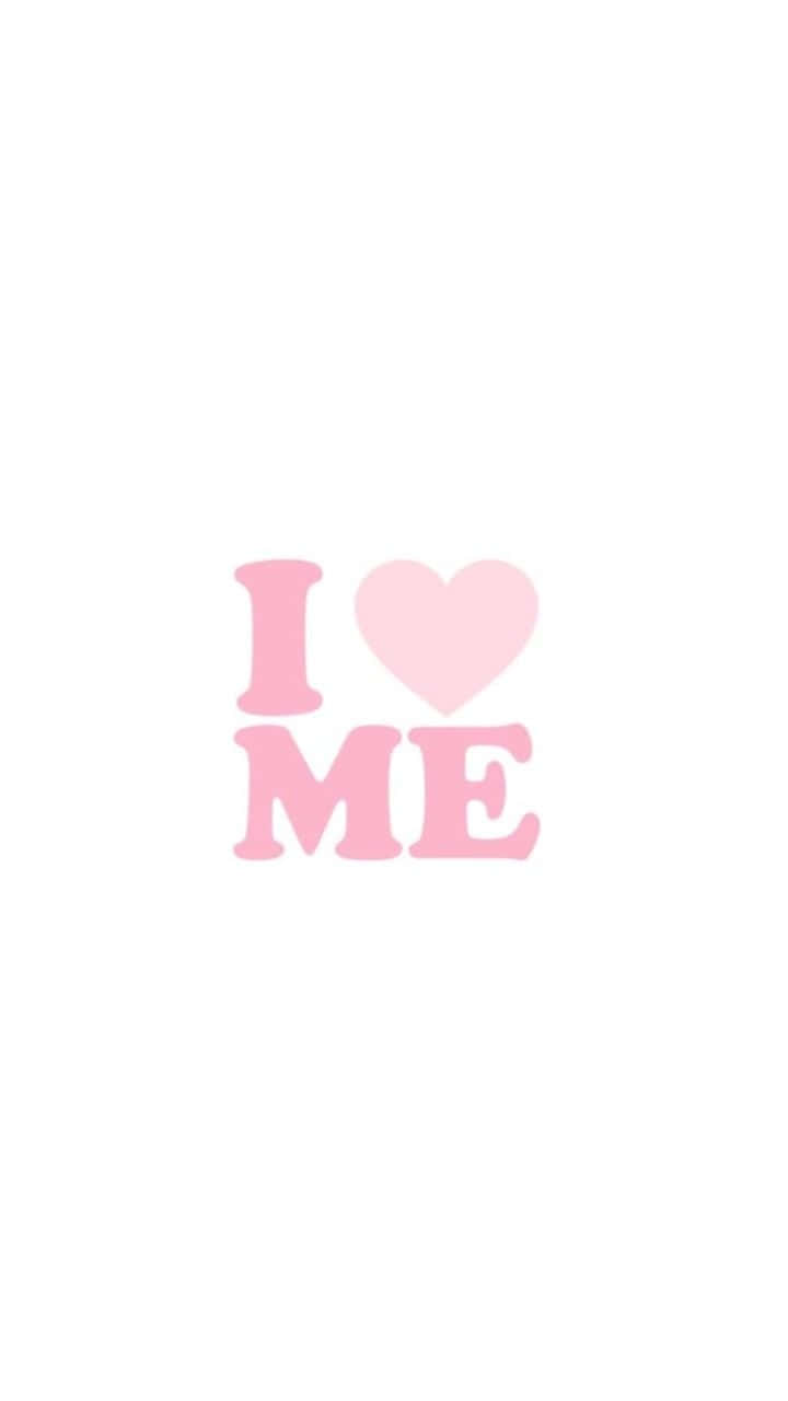 I Love Me, pink, minimalist, HD Phone Wallpaper