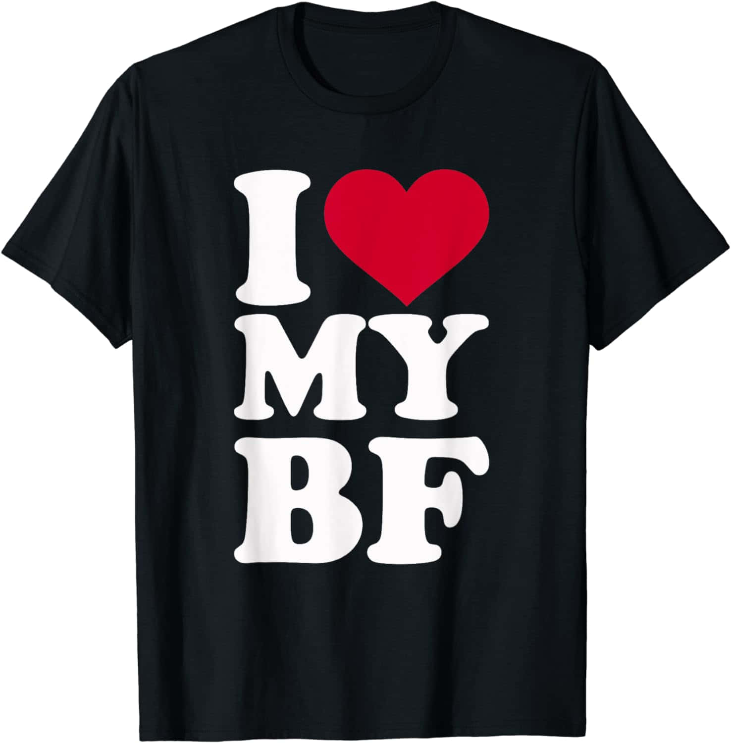 I Love My B F Tshirt Design, black t-shirt, bold white text, HD Phone Wallpaper