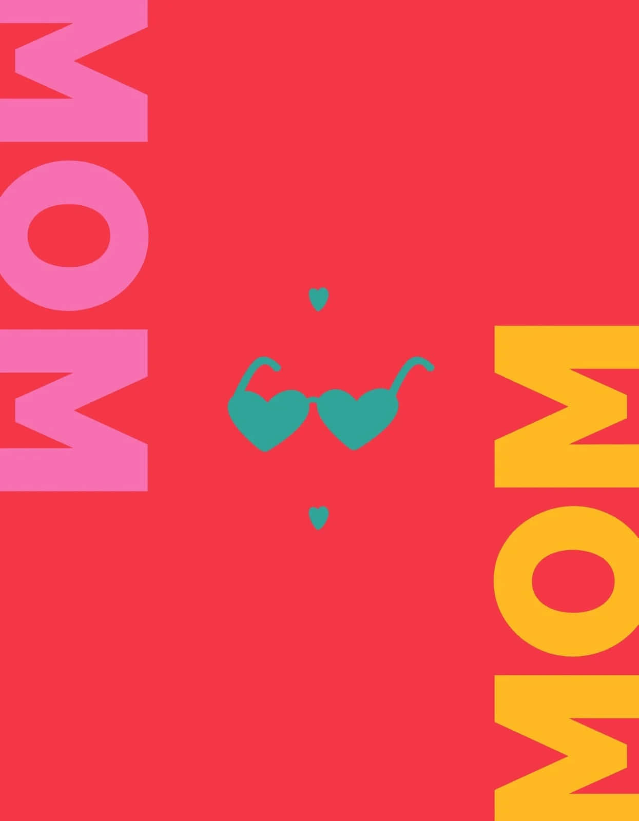 MOM, pink, yellow, HD Phone Wallpaper