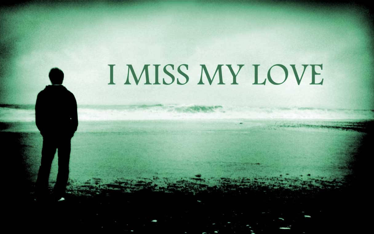 My Love, teal sky, misty beach, SD Desktop Wallpaper