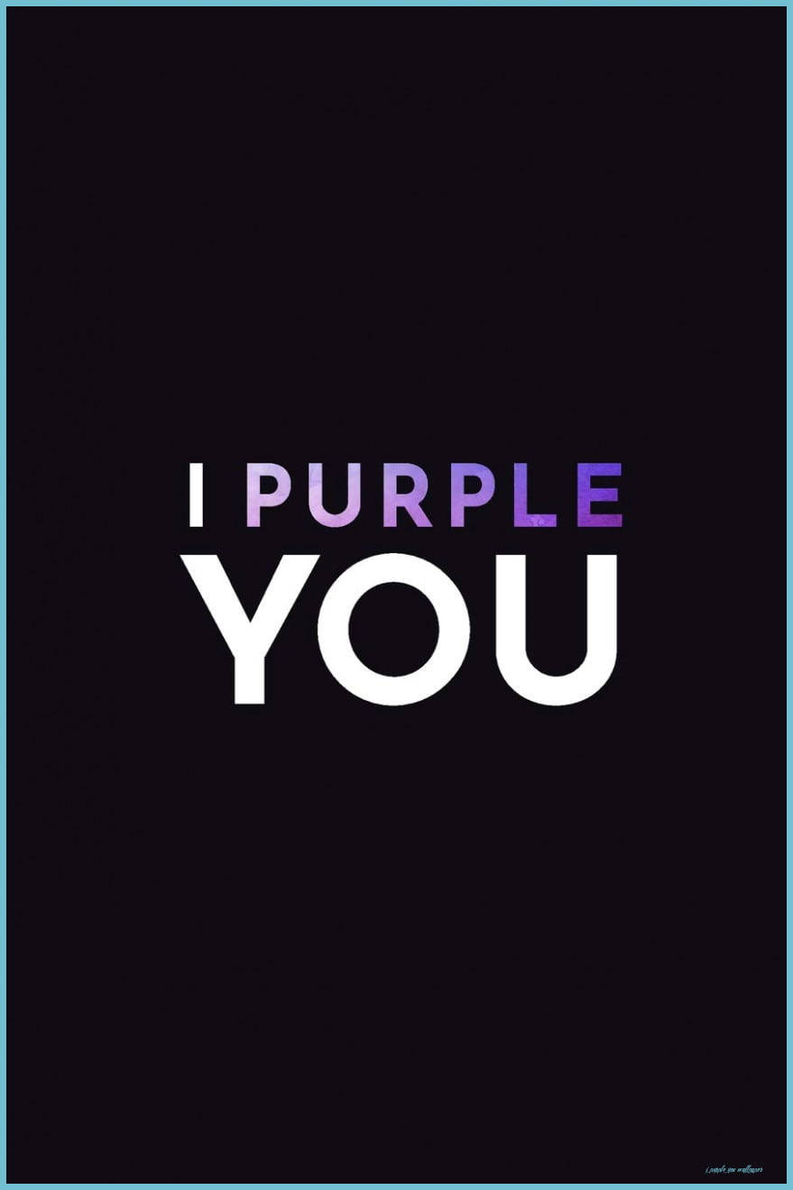 I Purple You, gradient purple, white, HD Phone Wallpaper