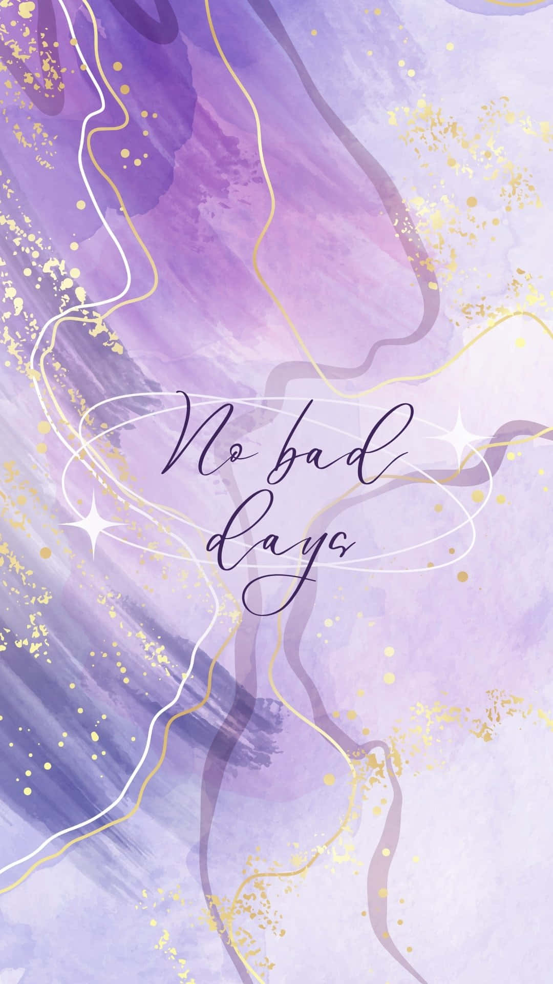 purple watercolor swirls, gold glitter, white lines, Full HD Phone Wallpaper