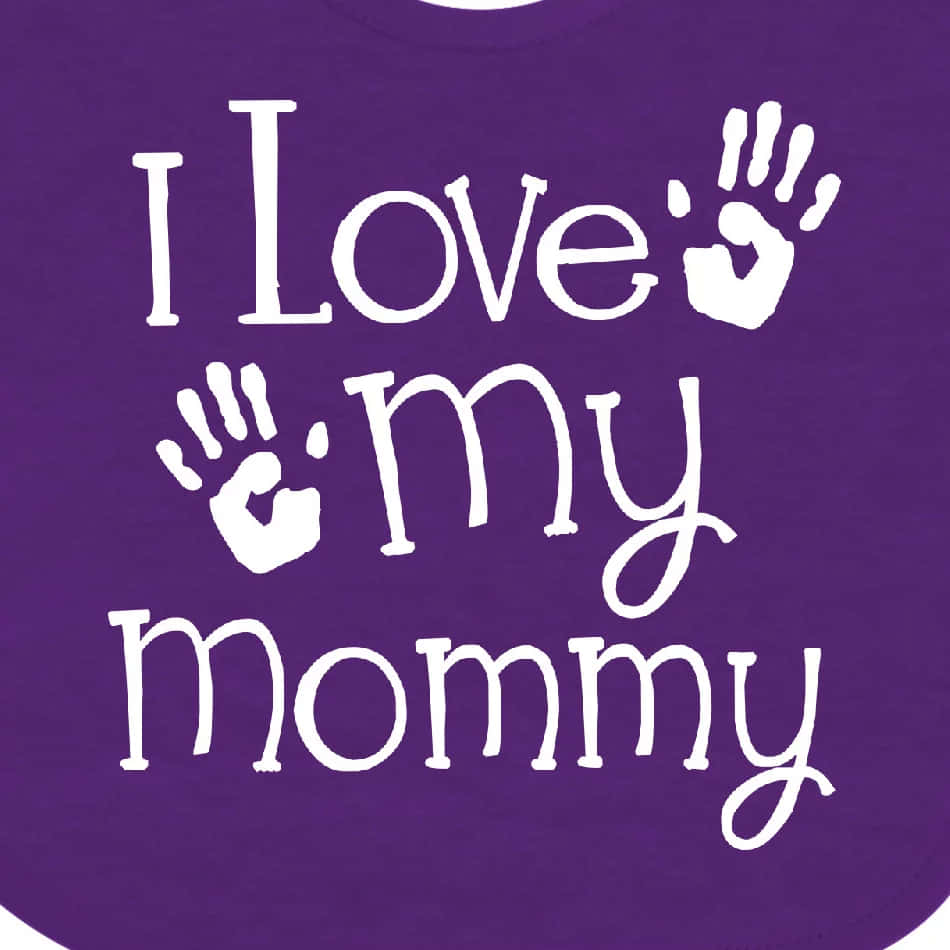 I Love My Mommy Purple Shirt, purple baby onesie, white text, SD Desktop Wallpaper