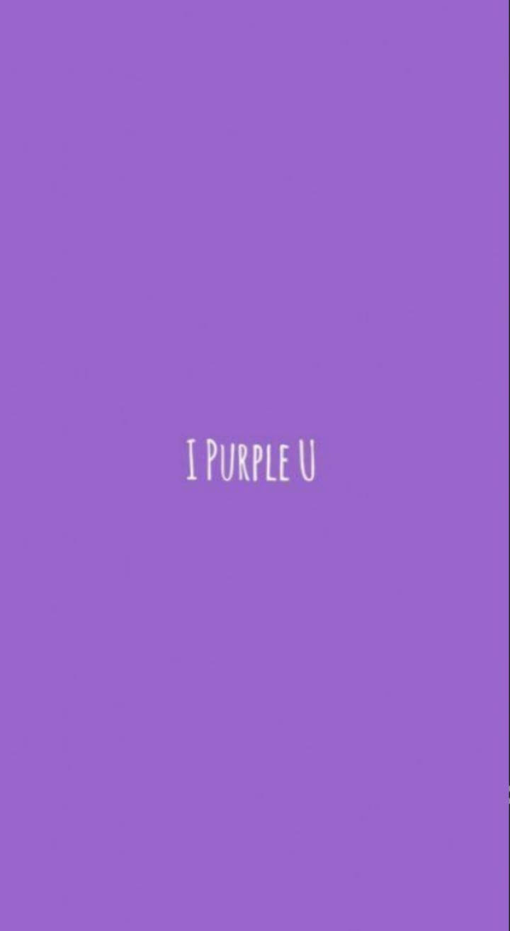 I Purple You, purple, white handwritten font, HD Phone Wallpaper