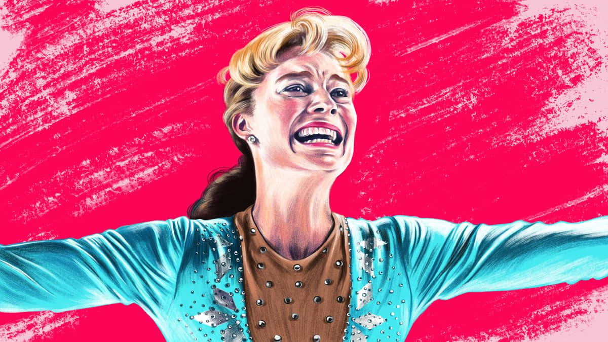 I Tonya, blonde hair, turquoise studded top, SD Desktop Wallpaper