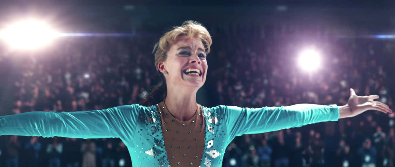 I Tonya, teal sequined costume, bright arena lights, HD Desktop Wallpaper