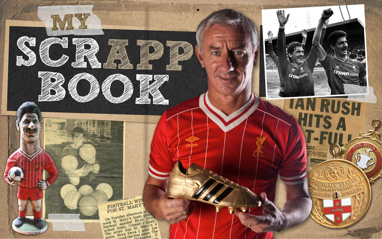 Ian Rush, red Liverpool jersey, golden boot, HD Desktop Wallpaper