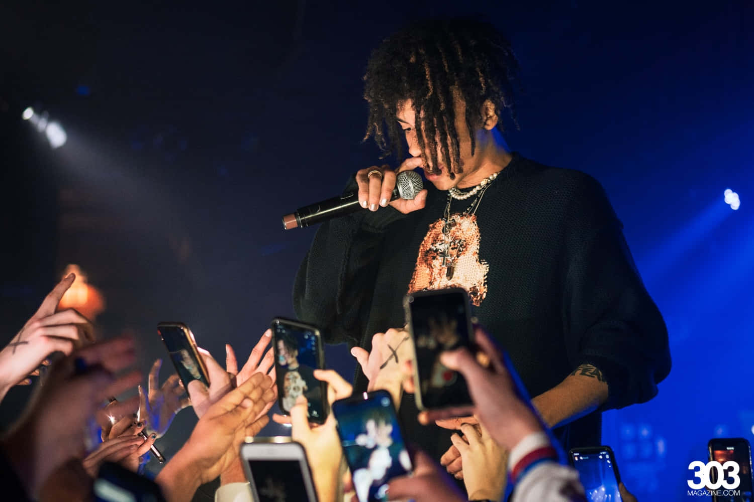 Iann Dior, dreadlocks, mic, HD Desktop Wallpaper