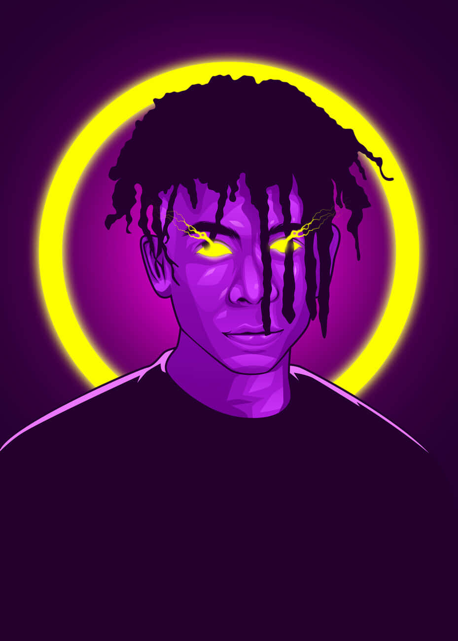 Iann Dior, glowing yellow eyes, neon yellow halo, HD Phone Wallpaper