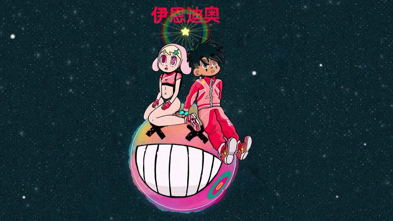 Iann Dior, anime characters, giant smiling planet, HD Desktop Wallpaper