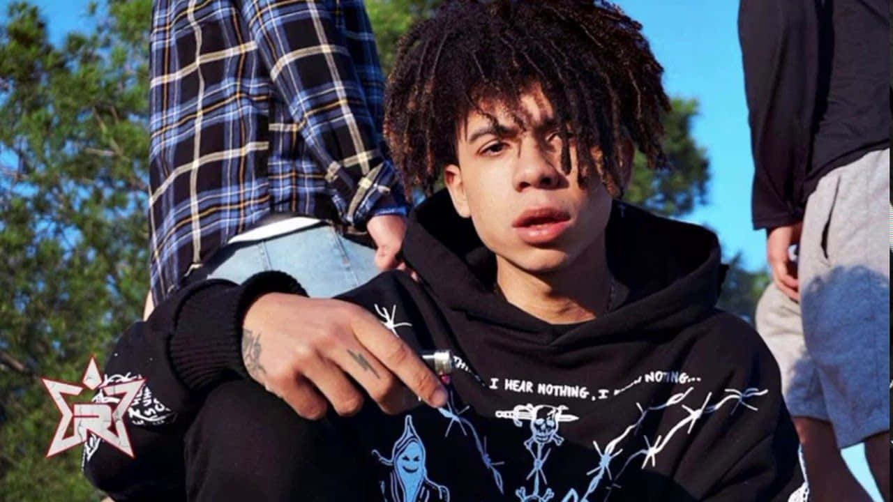 Iann Dior, dreadlocks, black hoodie, HD Desktop Wallpaper
