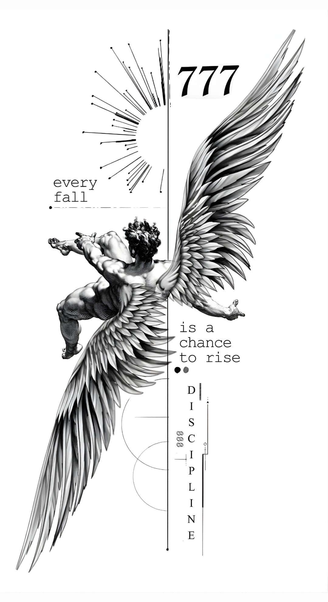 Icarus, winged figure, 777 discipline, Full HD Phone Wallpaper