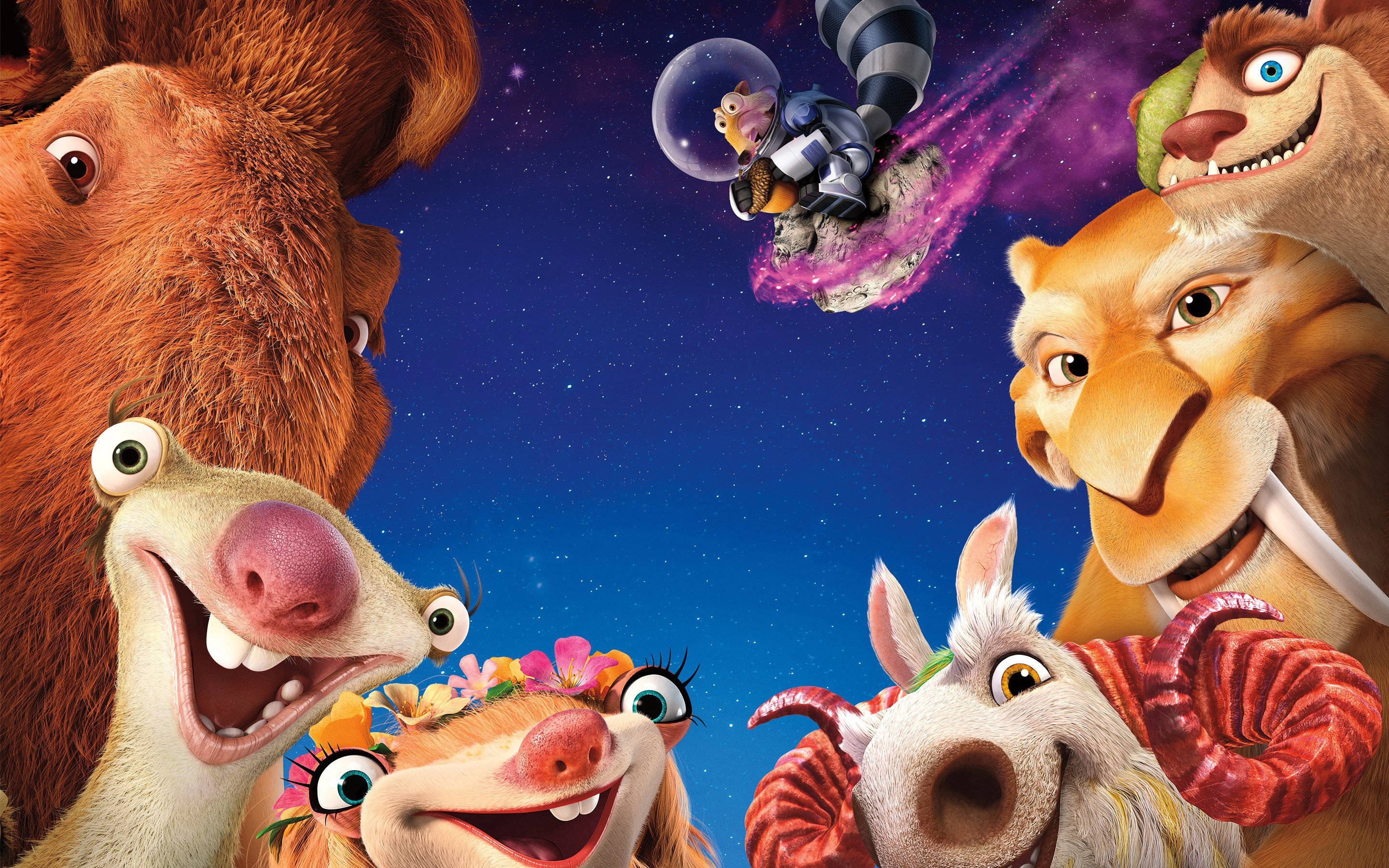 Ice Age Collision Course, astronaut, comet, 2K Desktop Wallpaper