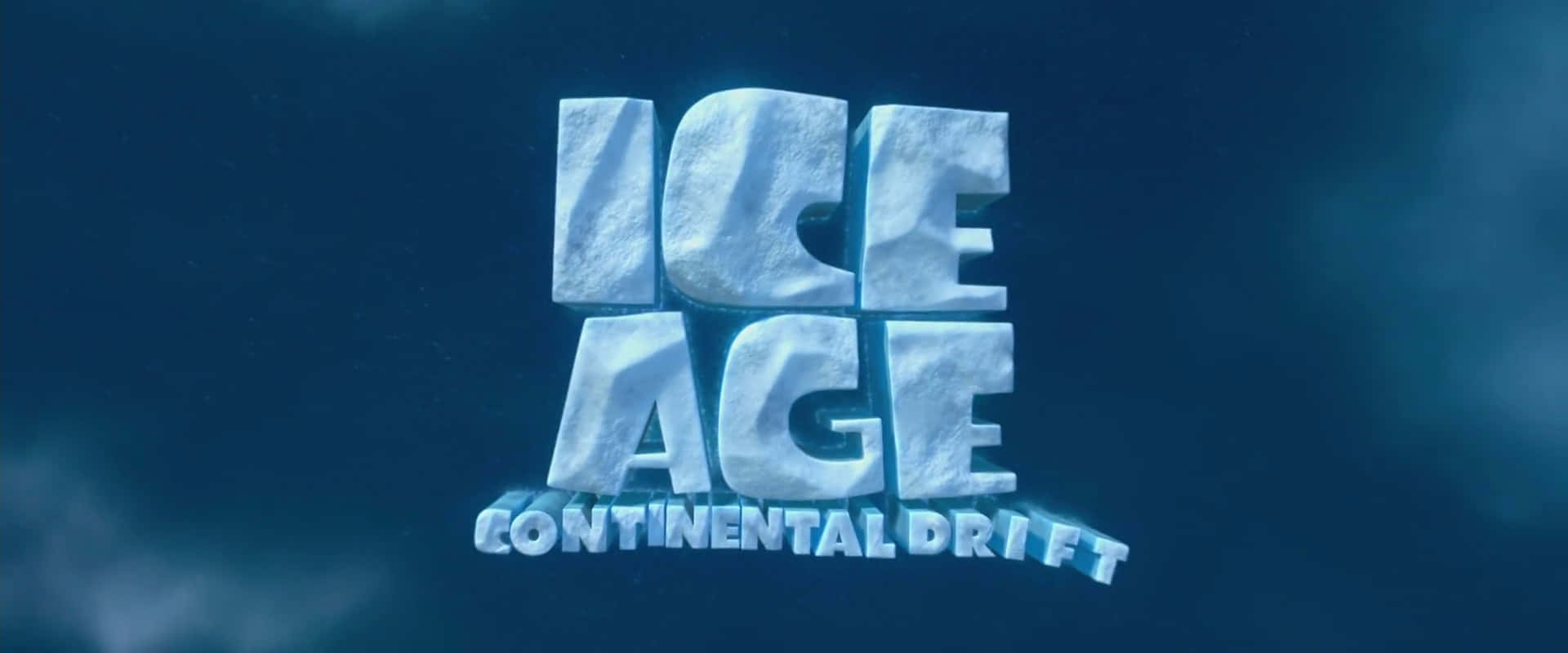 Ice Age Continental Drift, textured ice letters, deep blue icy backdrop, Full HD Desktop Wallpaper