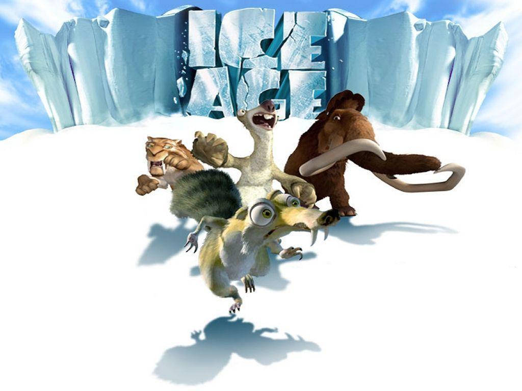 Ice Age, chaotic characters, animated prehistoric animals, SD Desktop Wallpaper