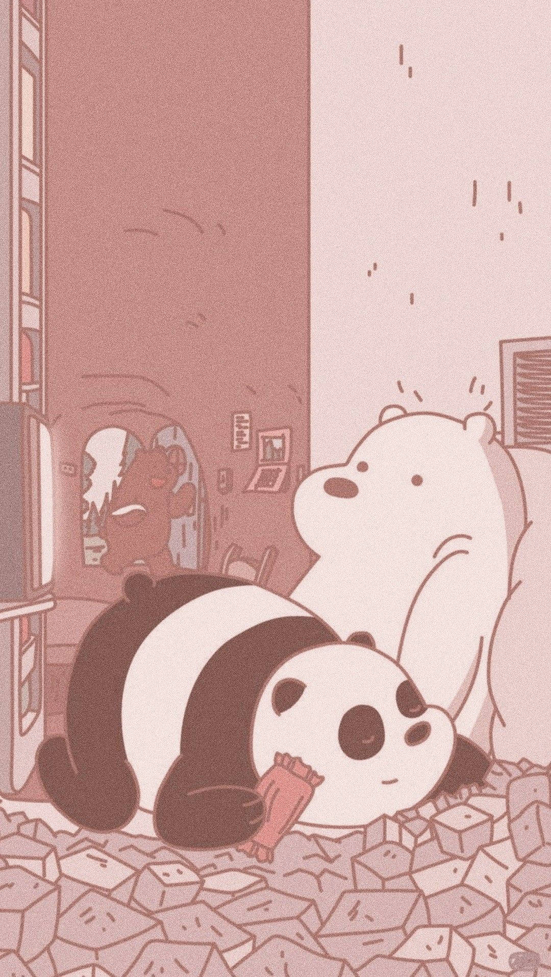 Ice Bear, panda, polar bear, HD Phone Wallpaper