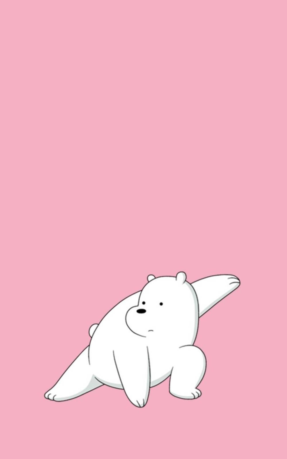 Ice Bear, cartoon, fighting stance, HD Phone Wallpaper