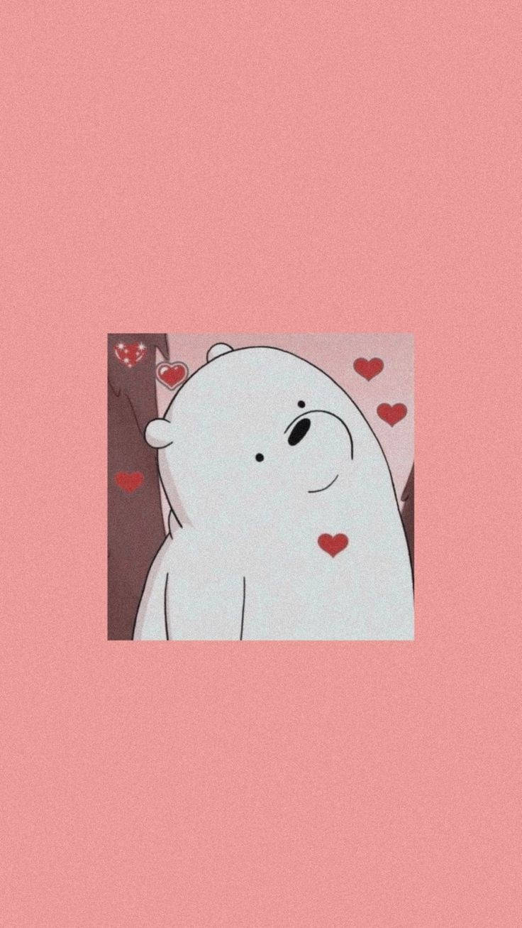 Ice Bear, cartoon, white, HD Phone Wallpaper
