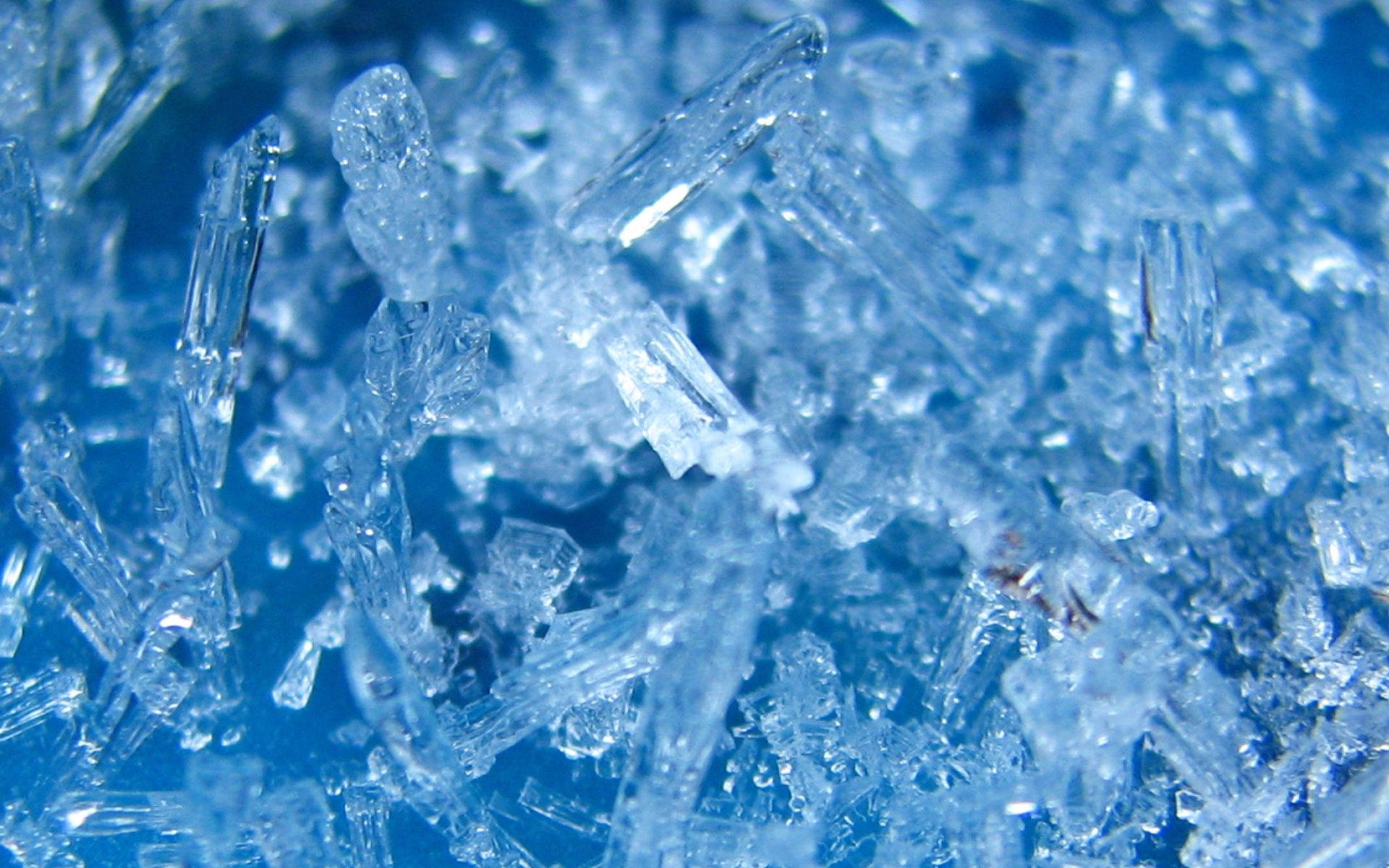 ice crystal, microscopic, cool blue light, Full HD Desktop Wallpaper