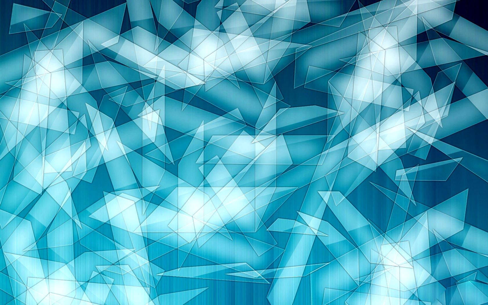 geometric ice shard, glowing blue, translucent triangles, HD Desktop Wallpaper