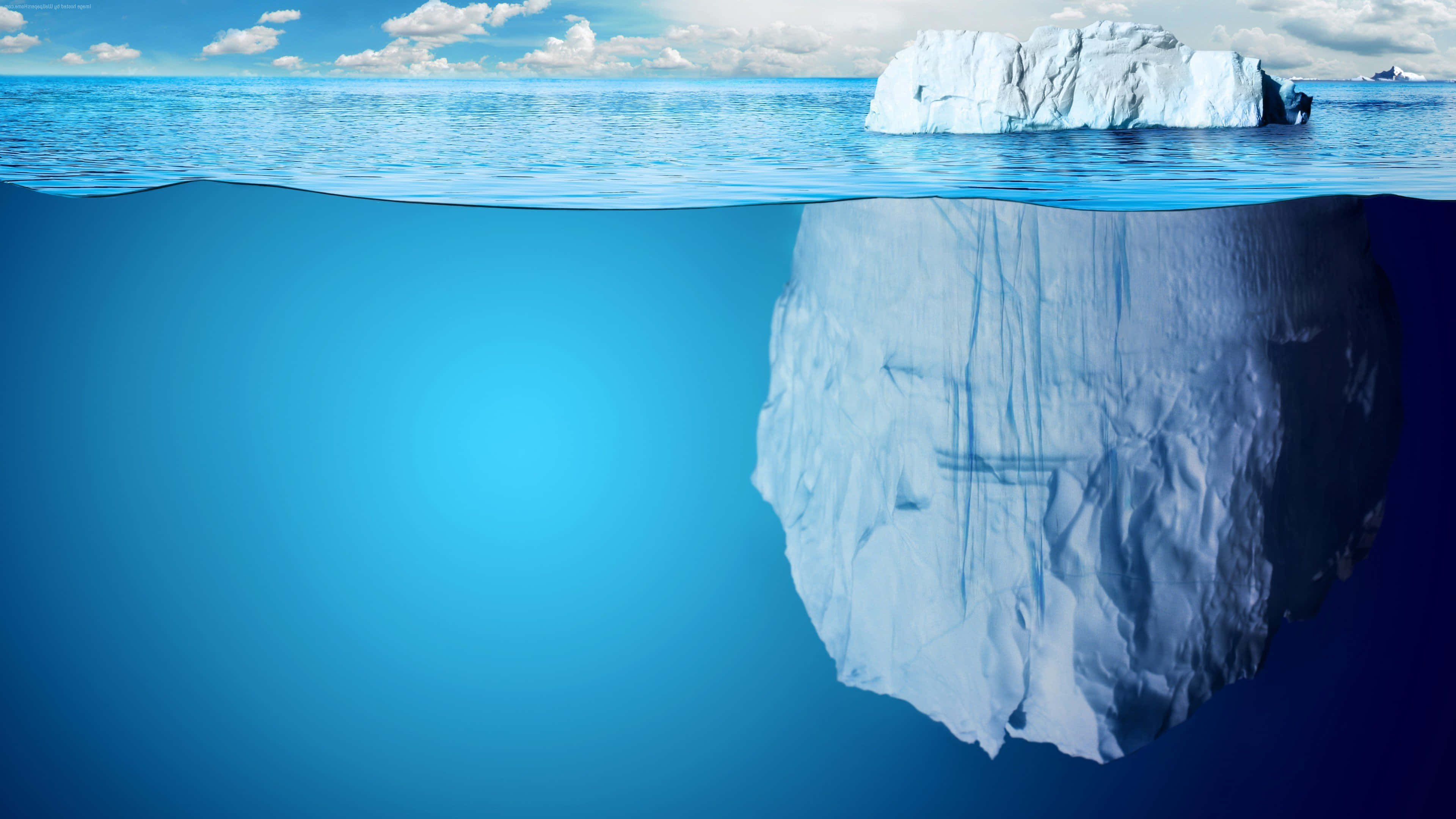 Iceberg, Ocean, Blue ice formations, 4K Desktop Wallpaper