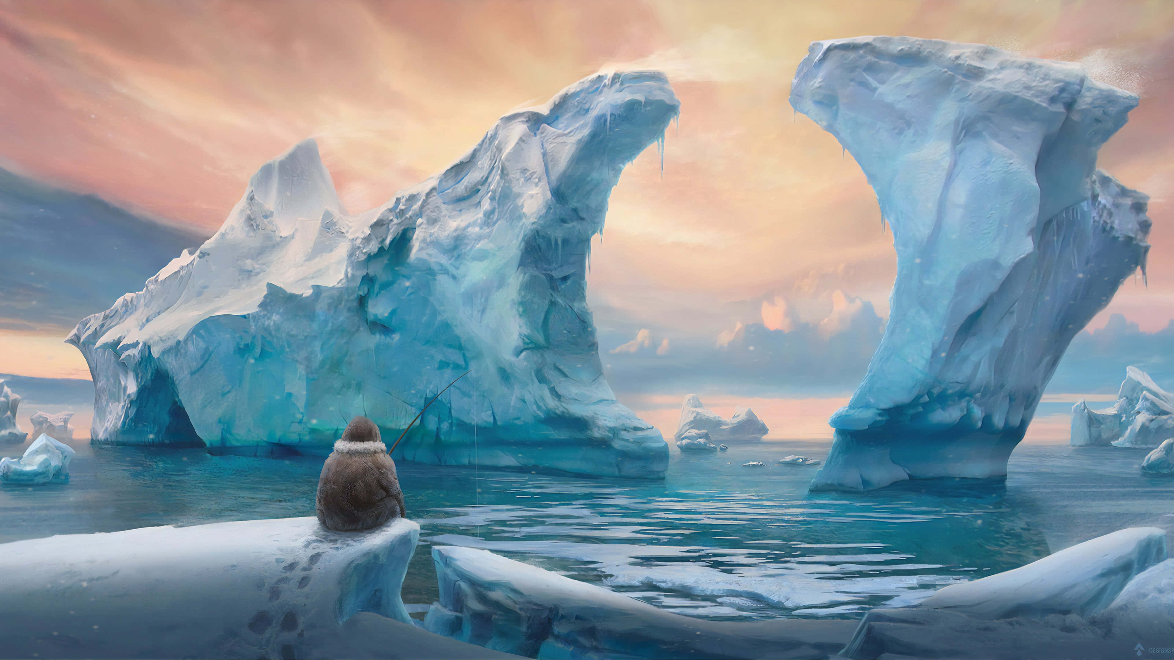 Iceland, iceberg, ice formations, 4K Desktop Wallpaper
