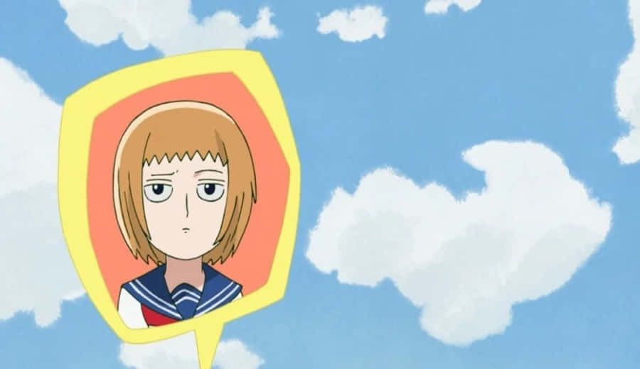Ichi Mezato, school uniform, yellow speech bubble, SD Desktop Wallpaper