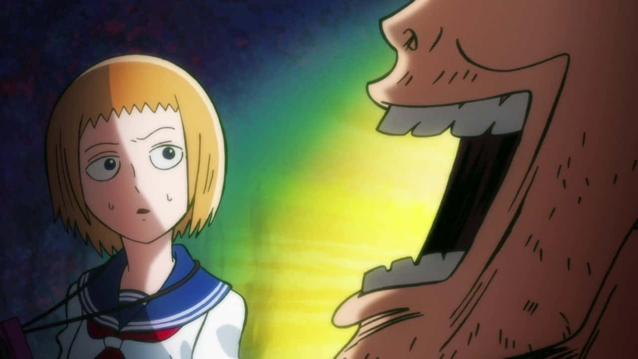 Ichi Mezato, sailor uniform, giant monstrous mouth, HD Desktop Wallpaper