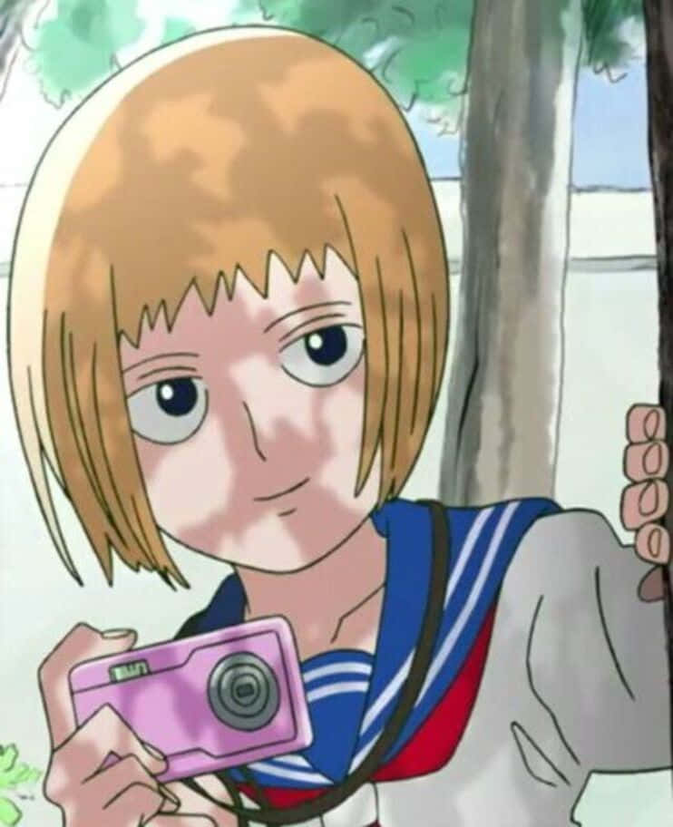 Ichi Mezato, short blonde hair, school uniform, SD Phone Wallpaper