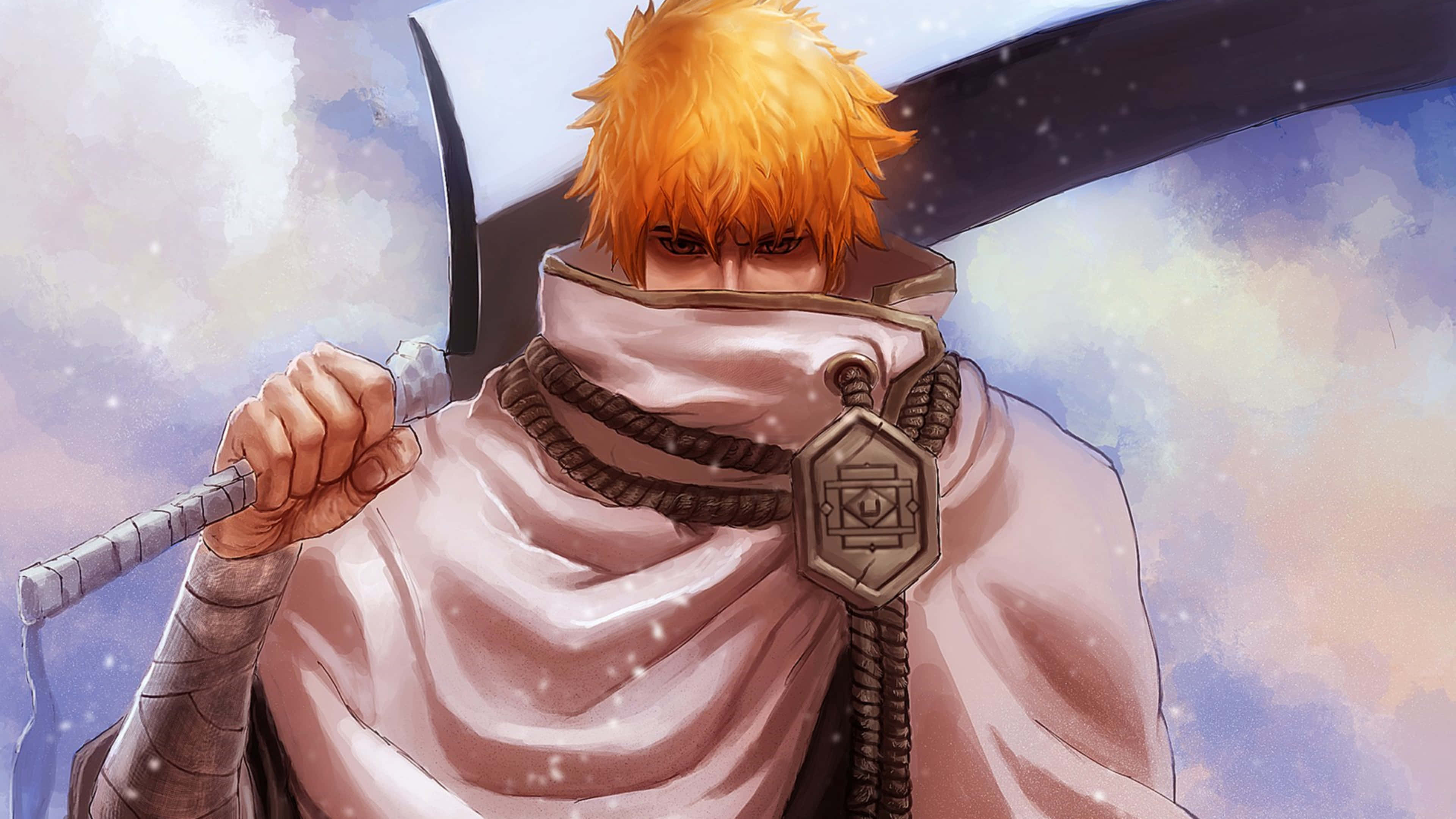 Ichigo, 4K, spiky orange hair, 4K Desktop Wallpaper