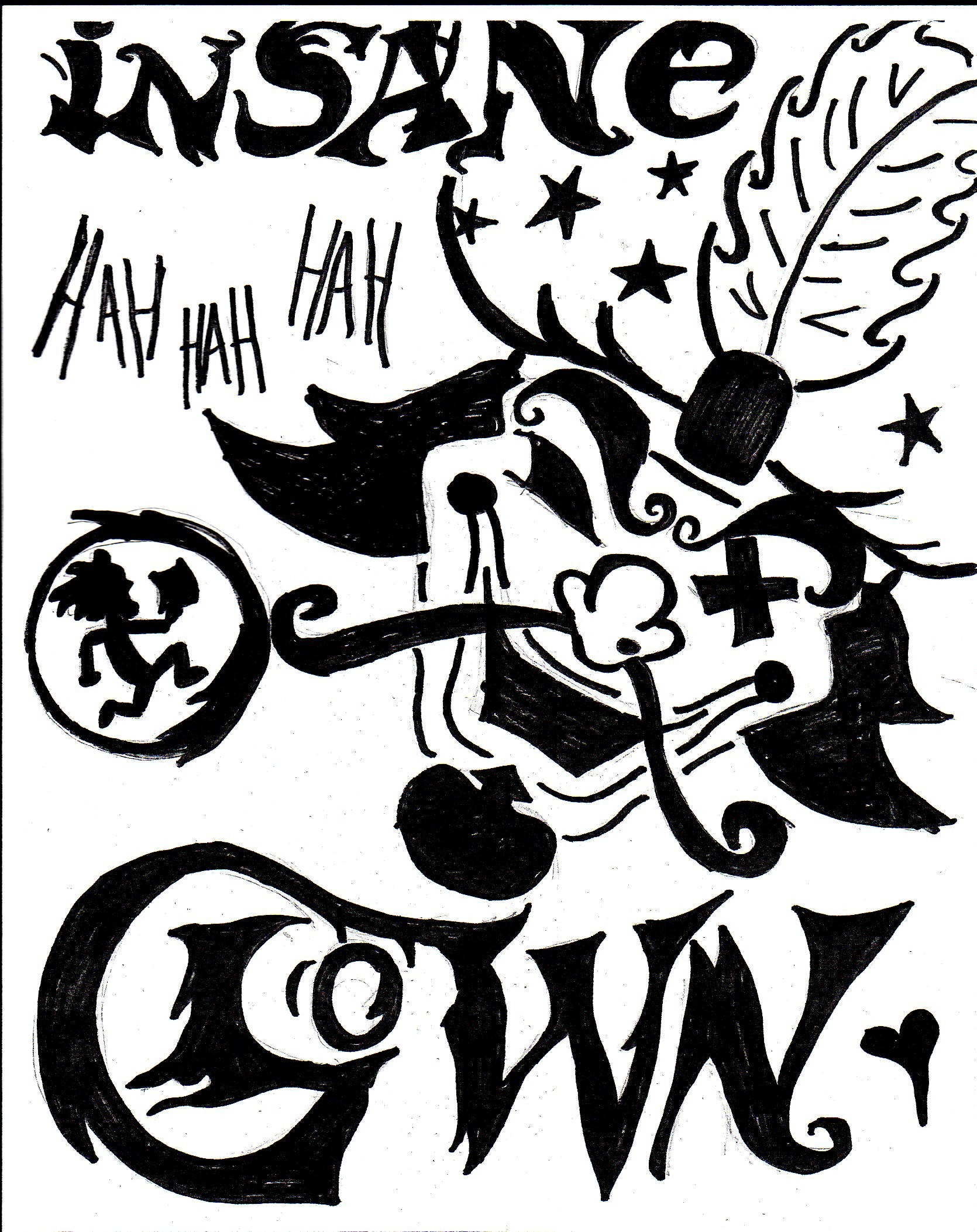 ICP, Stylized clown, Stars, Full HD Phone Wallpaper