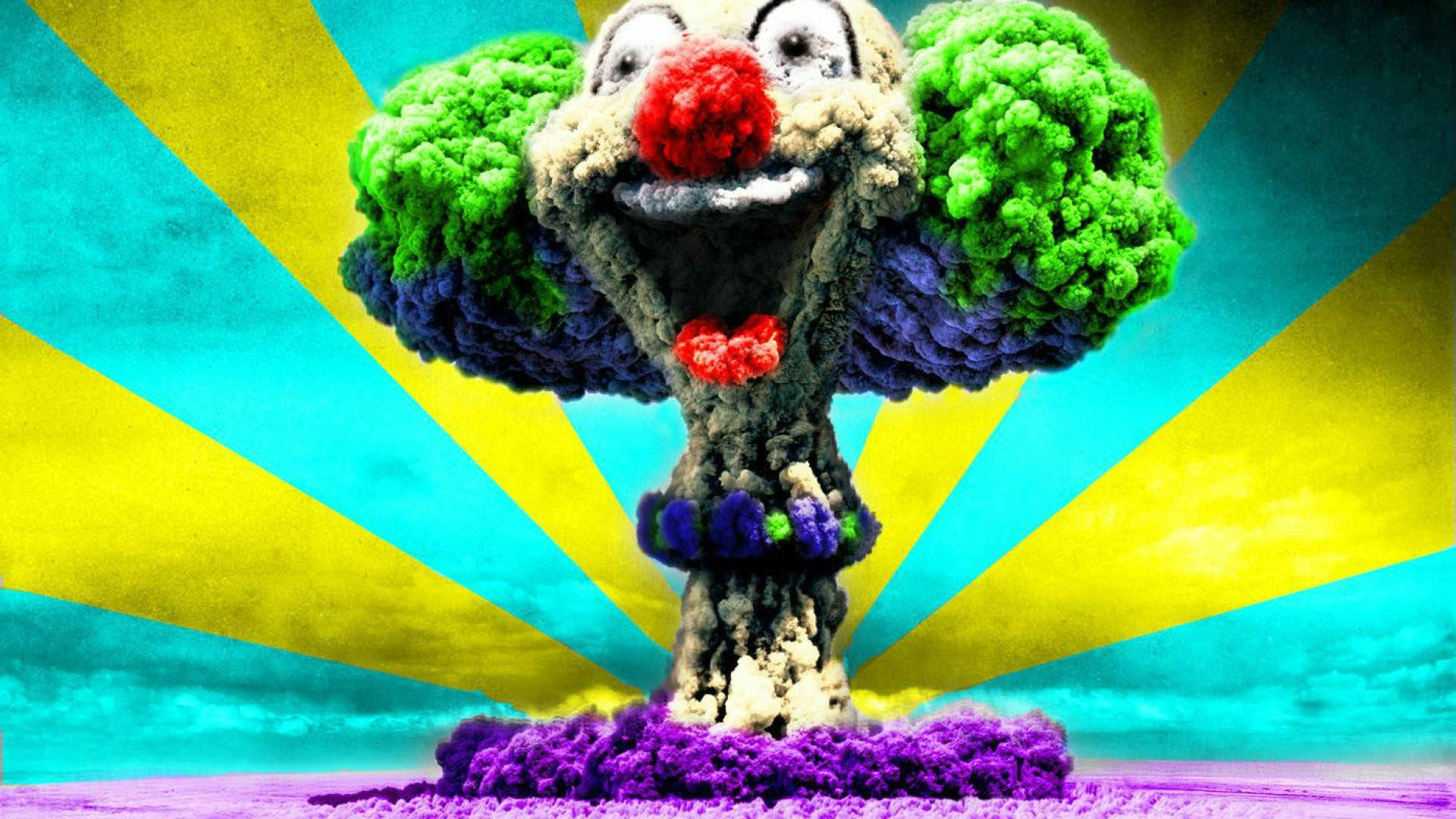 ICP, clown, mushroom cloud, Full HD Desktop Wallpaper