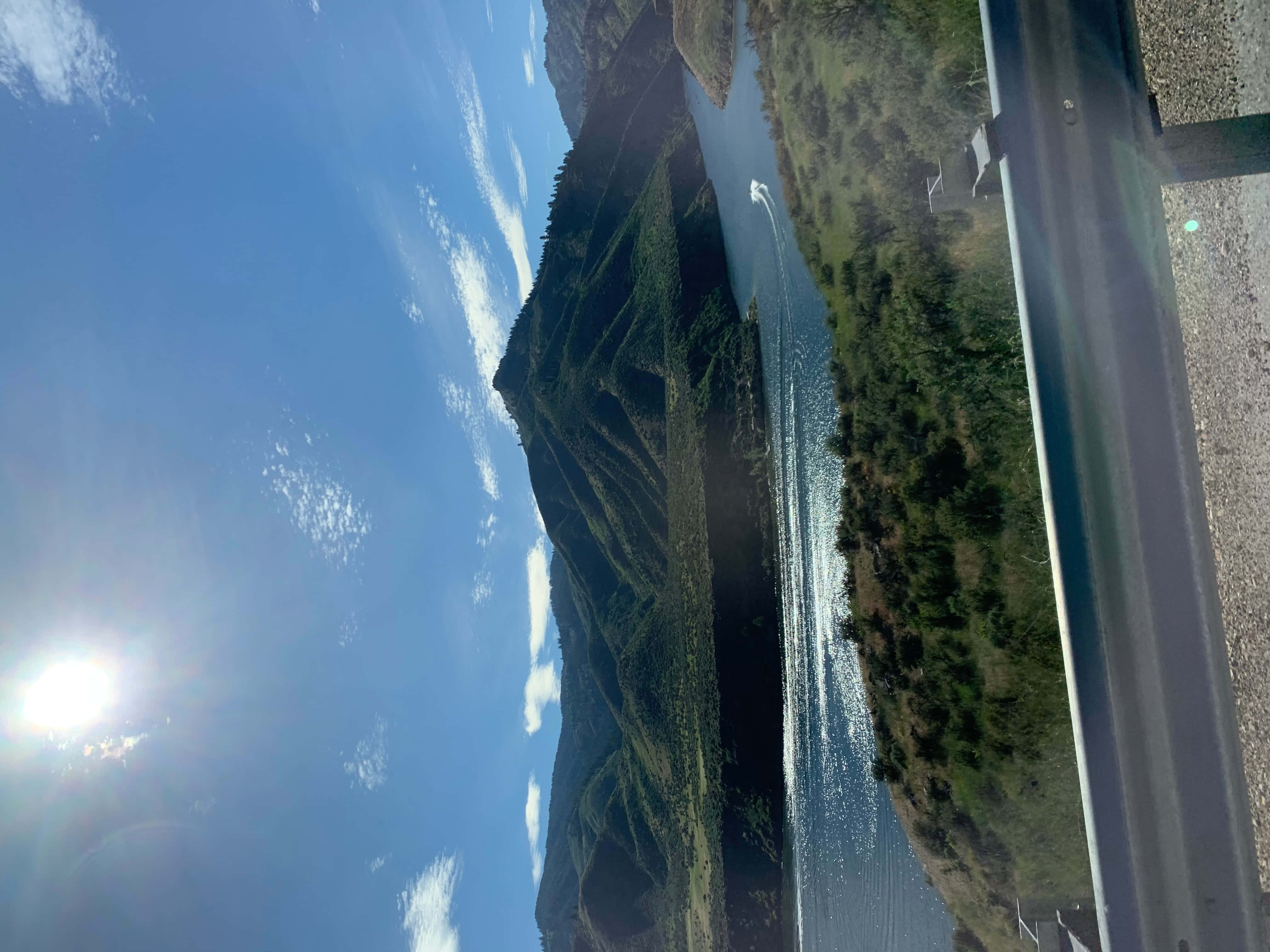 Idaho, summer, roadside guardrail, 4K Desktop Wallpaper
