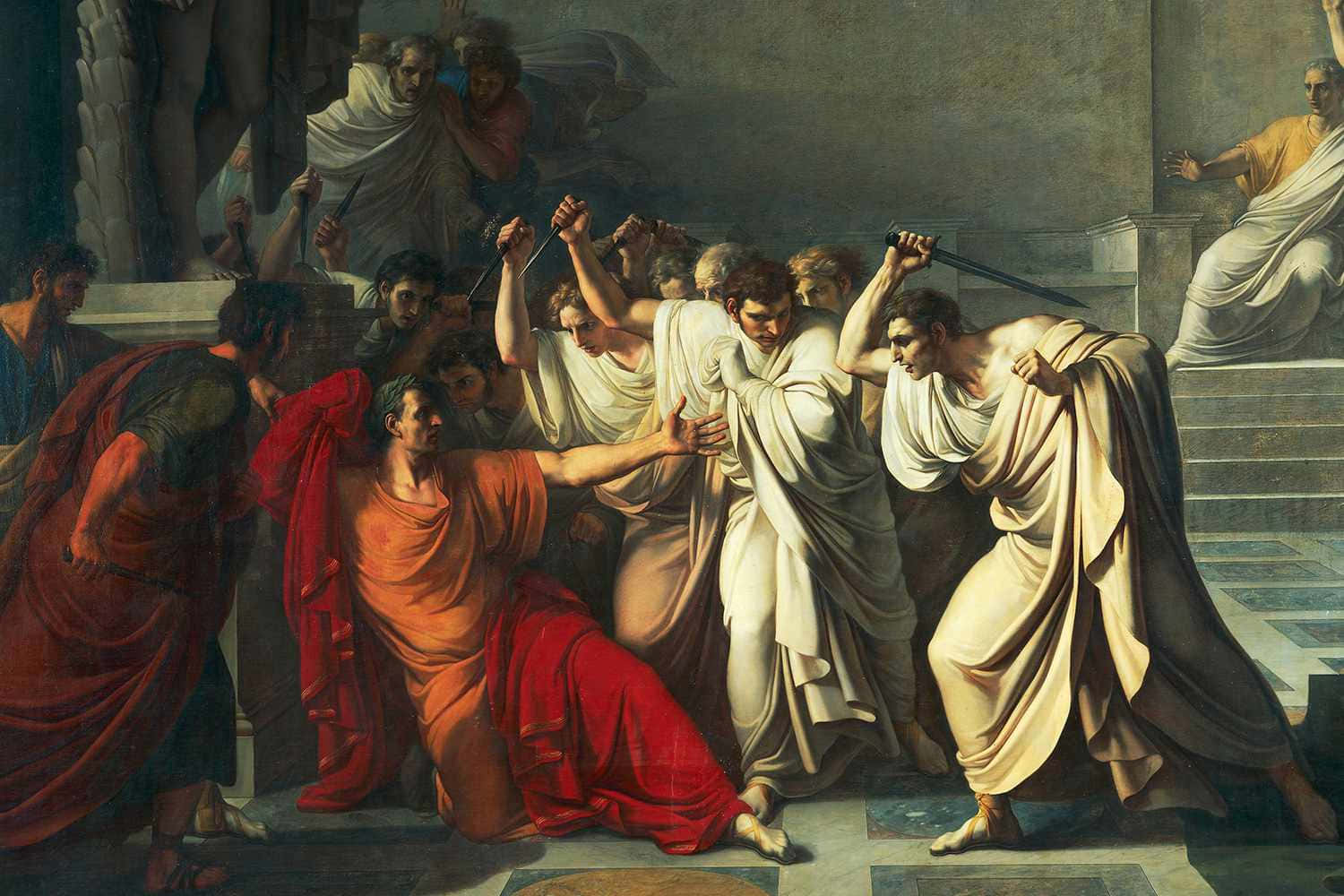 Ides of March, Roman night, red robes, HD Desktop Wallpaper