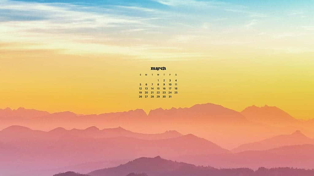 March, sunset, orange, SD Desktop Wallpaper