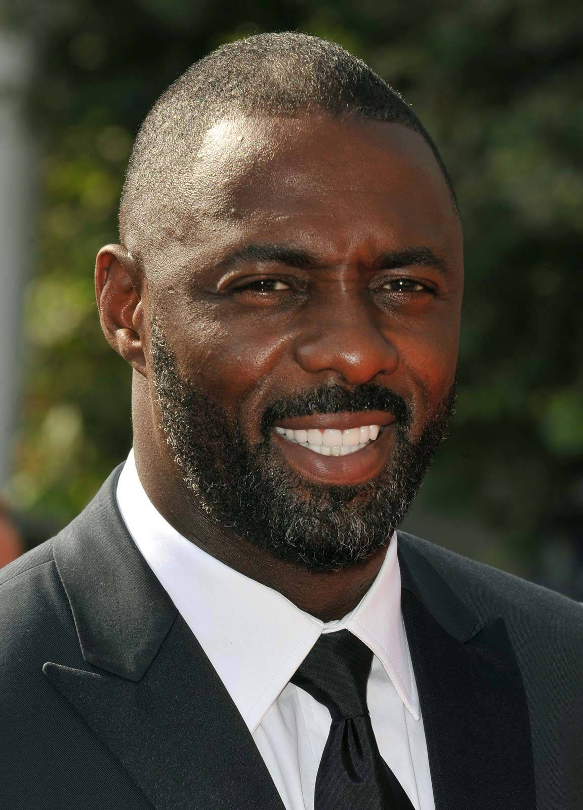 Idris Elba, black suit, tie, HD Phone Wallpaper