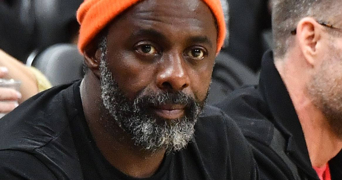 Idris Elba, orange bonnet, gray beard, SD Desktop Wallpaper