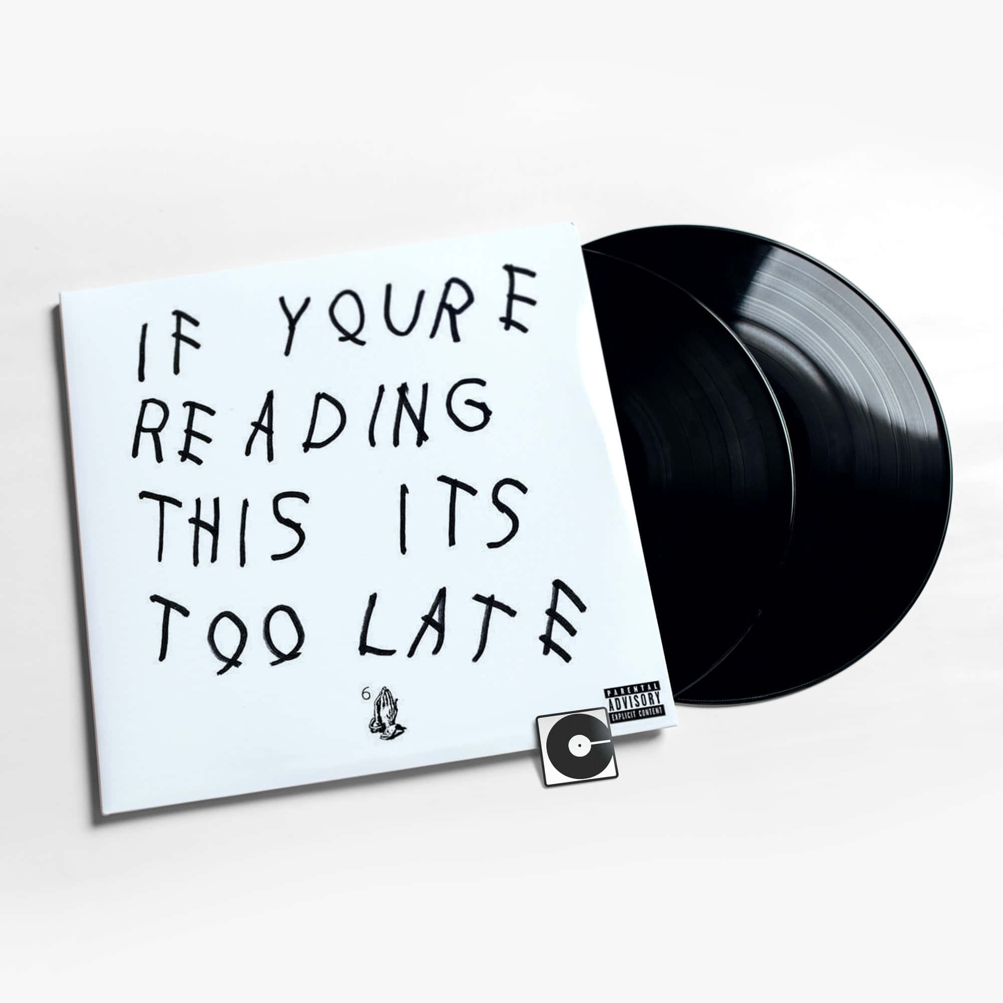Drake, white vinyl album cover, handwritten text, Full HD Desktop Wallpaper