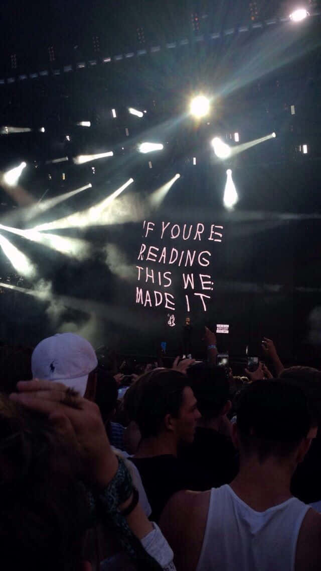 Drake, concert, bright stage lights, SD Phone Wallpaper