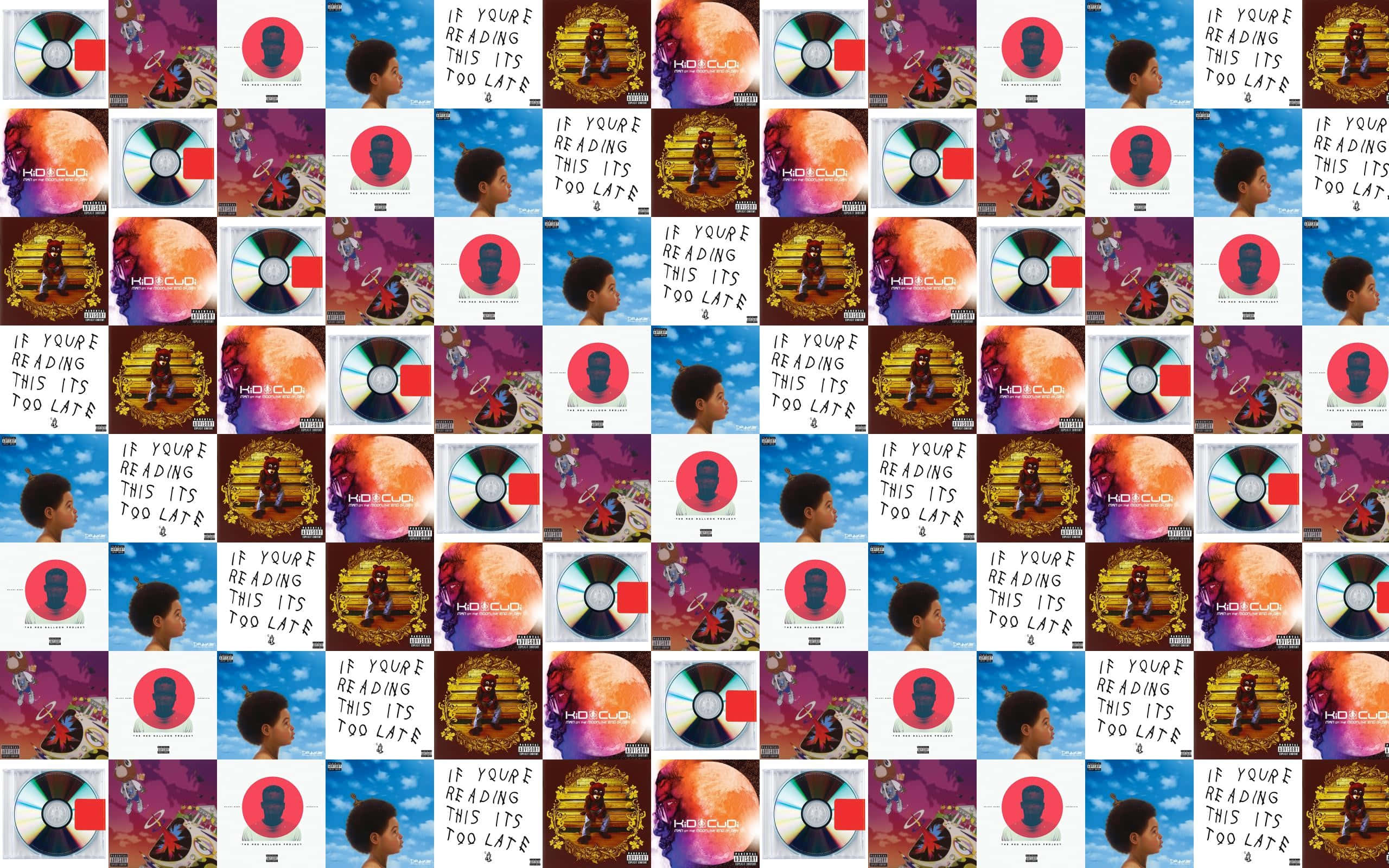 If Youre Reading Drake, album art, child's profile, 2K Desktop Wallpaper
