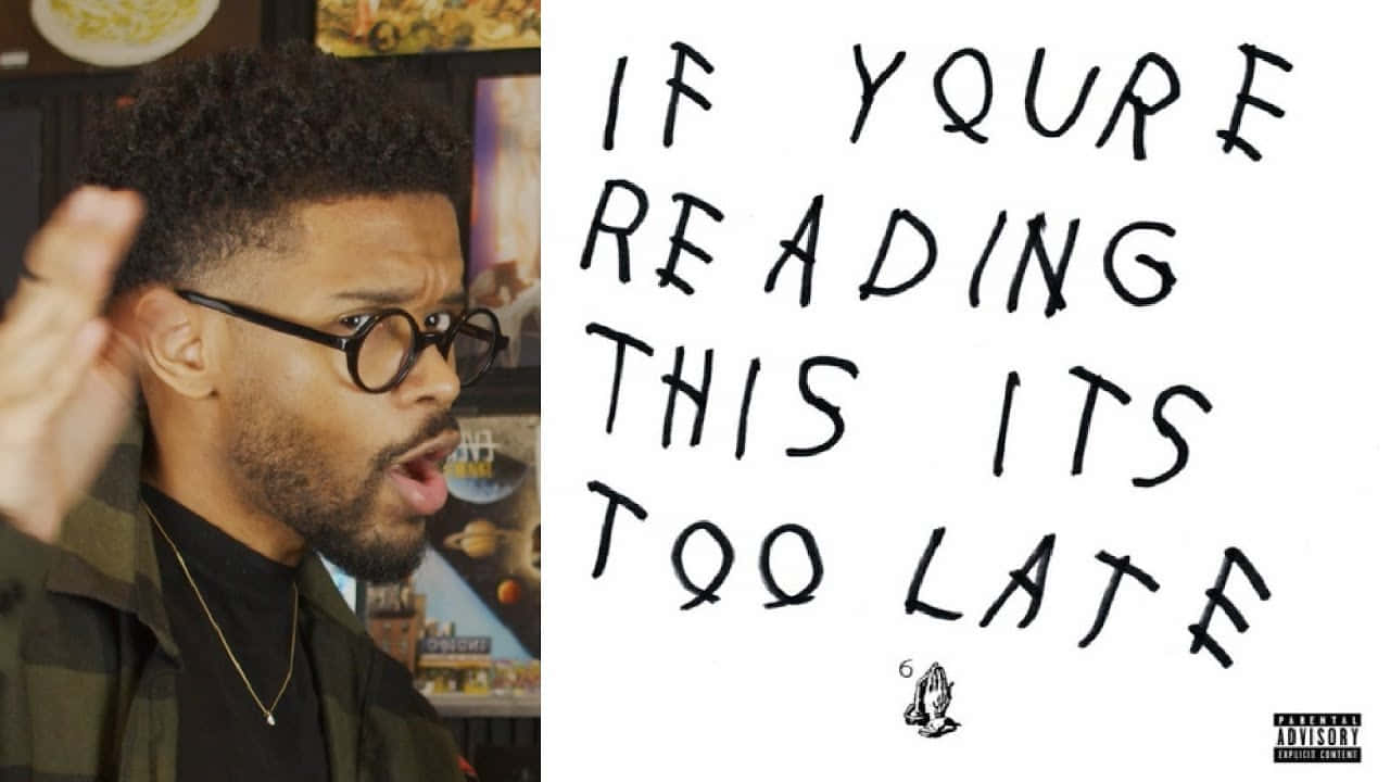 If Youre Reading Drake, handwritten text, glasses, HD Desktop Wallpaper