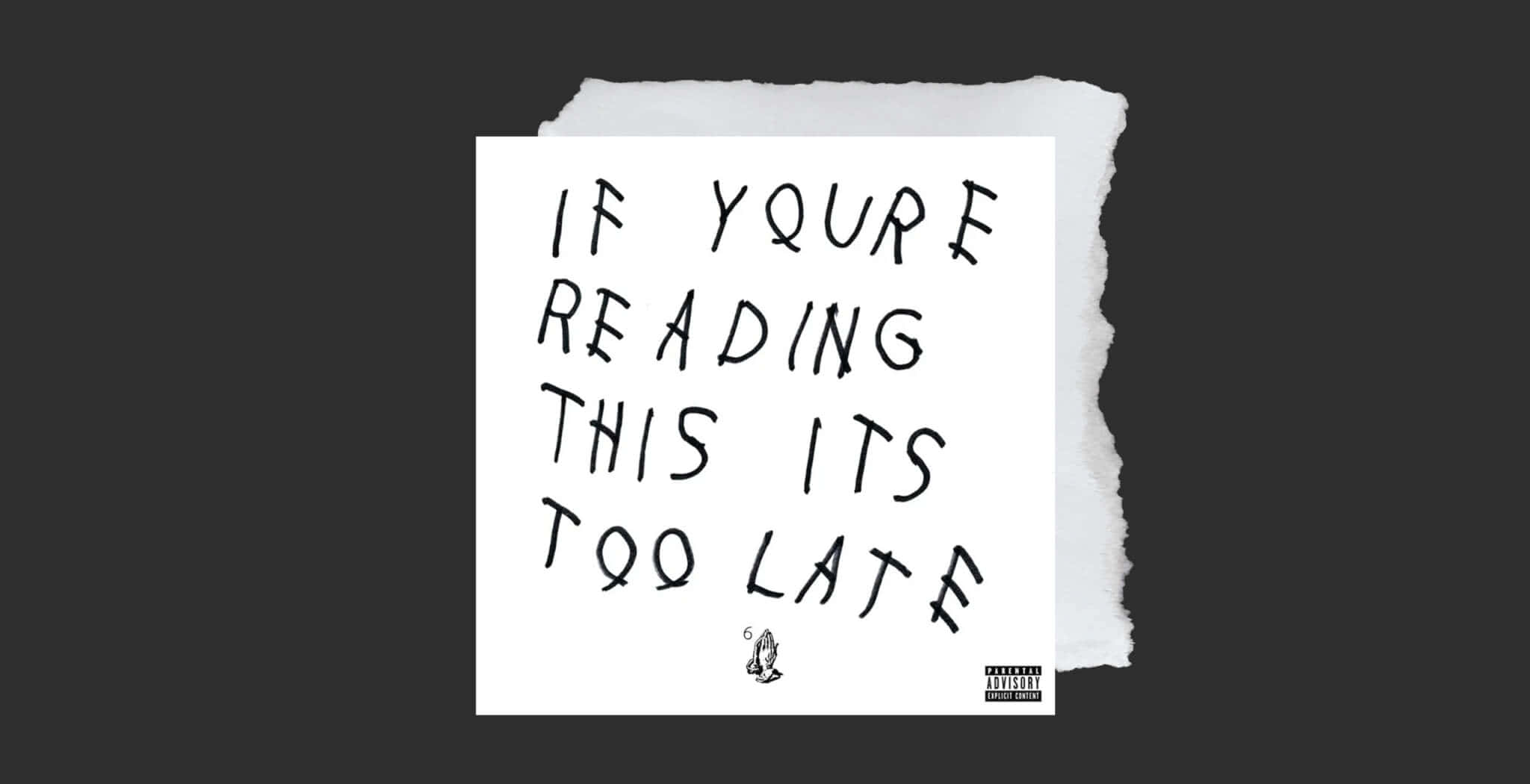 If Youre Reading Drake, torn white paper note, handwritten text, Full HD Desktop Wallpaper