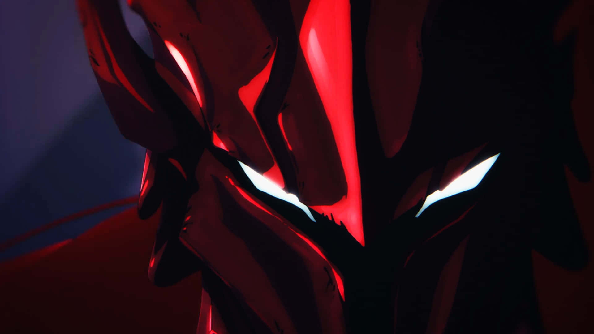 Igris, Dark Armor, glowing red and white eyes, Full HD Desktop Wallpaper