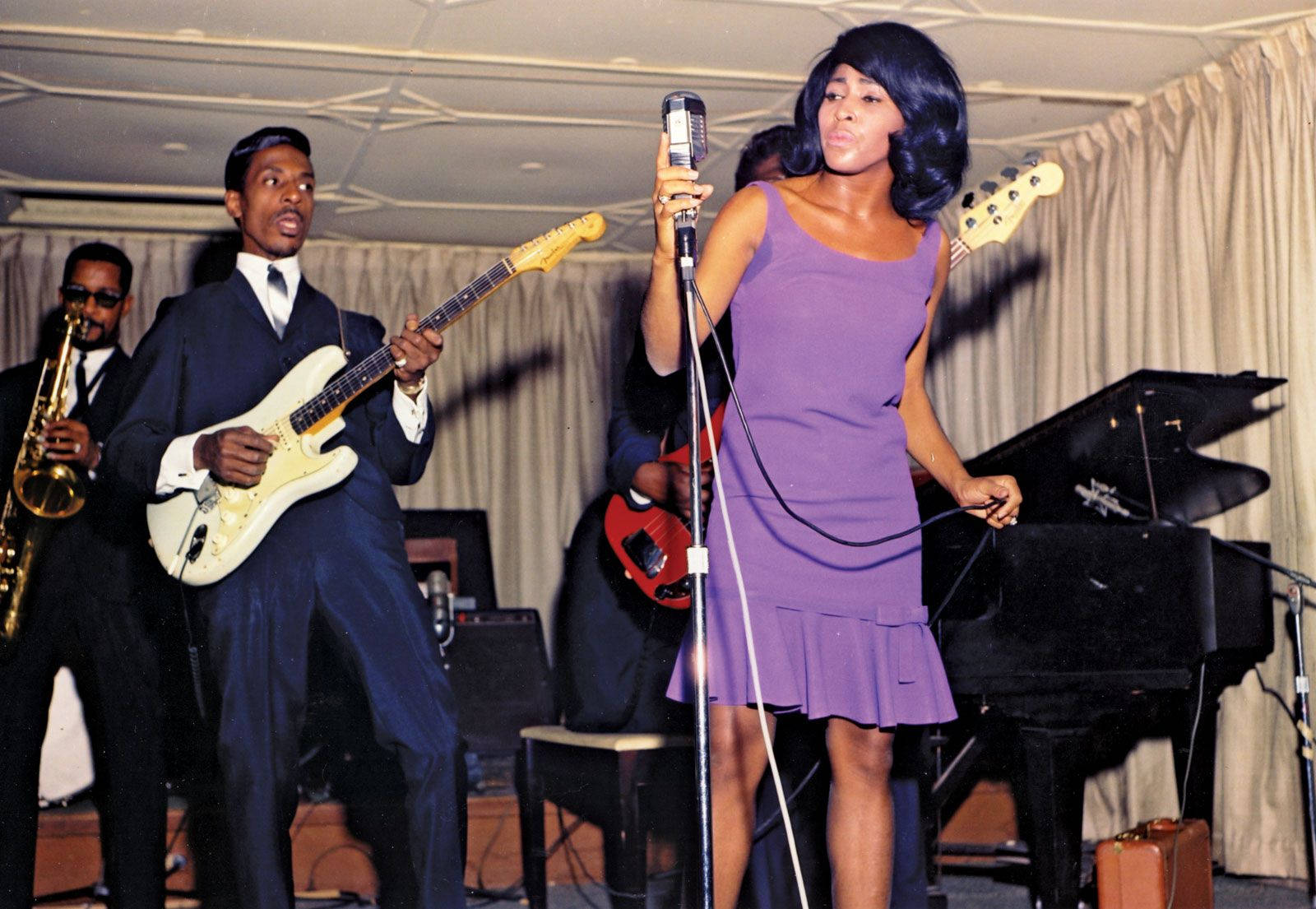Ike And Tina Turner, 60s, purple dress, HD Desktop Wallpaper