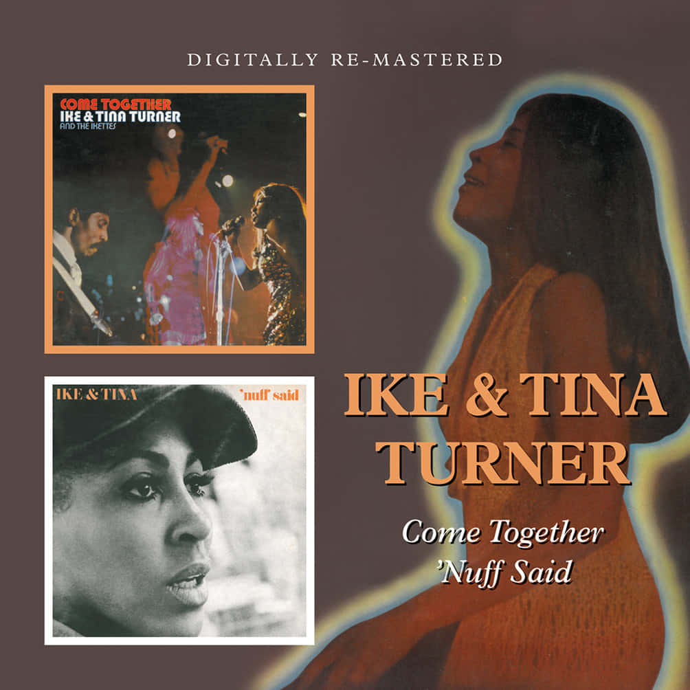Ike & Tina Turner, glowing silhouette, inset photos, SD Desktop Wallpaper