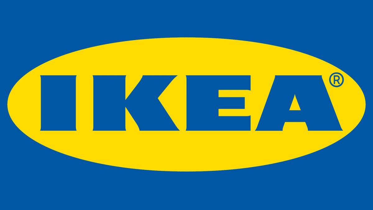 IKEA, blue, yellow oval, SD Desktop Wallpaper