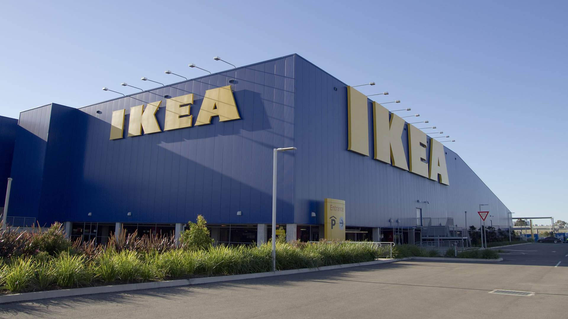 IKEA, large blue IKEA store building, bold yellow signage, Full HD Desktop Wallpaper