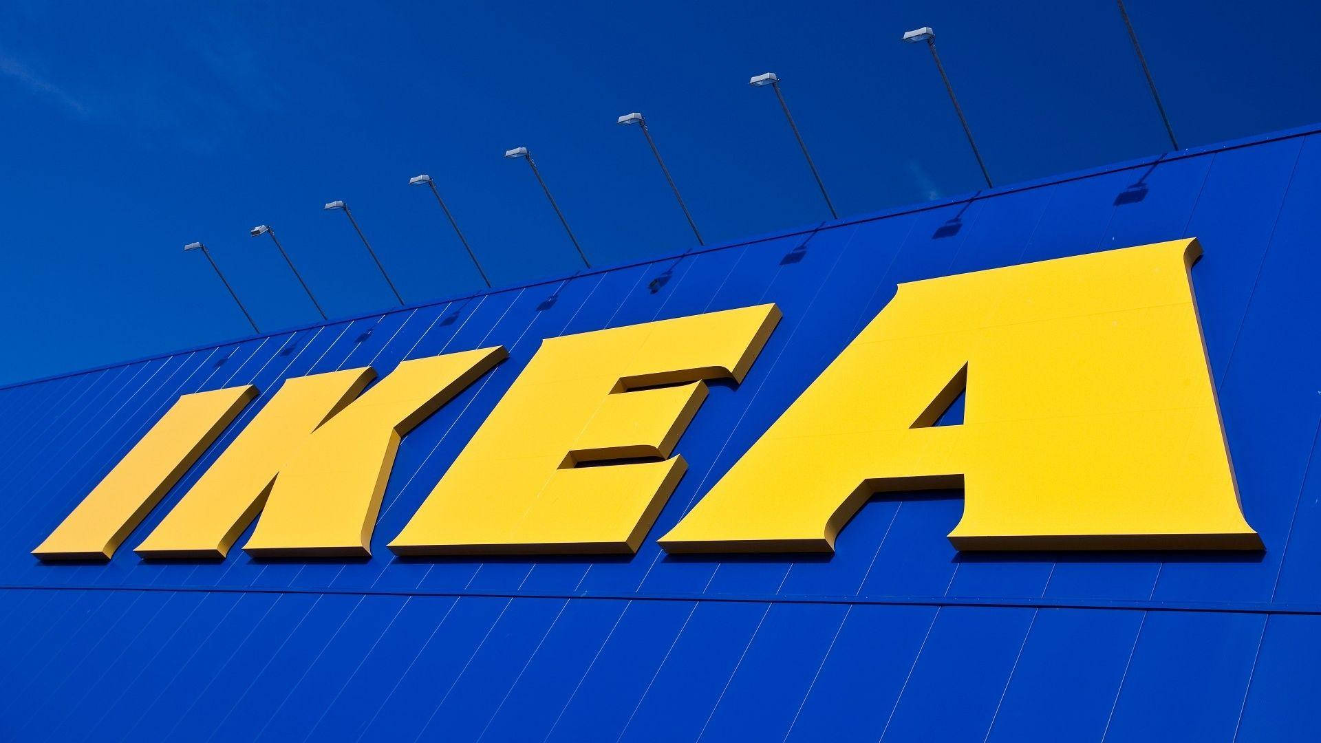 IKEA, yellow, vibrant blue, Full HD Desktop Wallpaper
