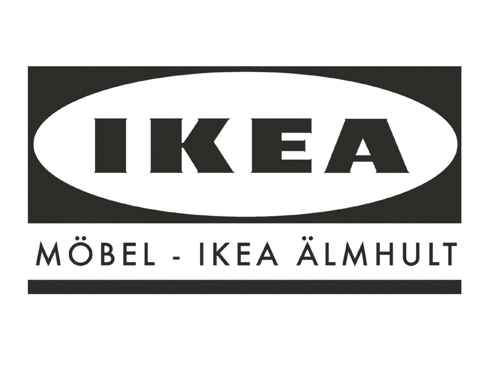 IKEA, black and white, bold sans-serif text, HD Desktop Wallpaper